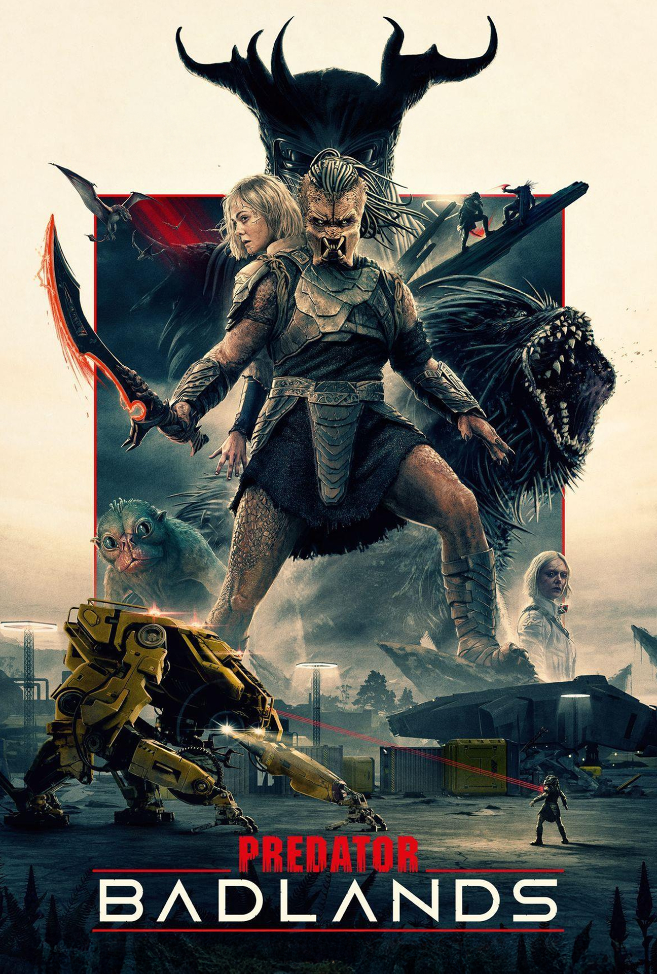 Movie Poster for Predator: Badlands.